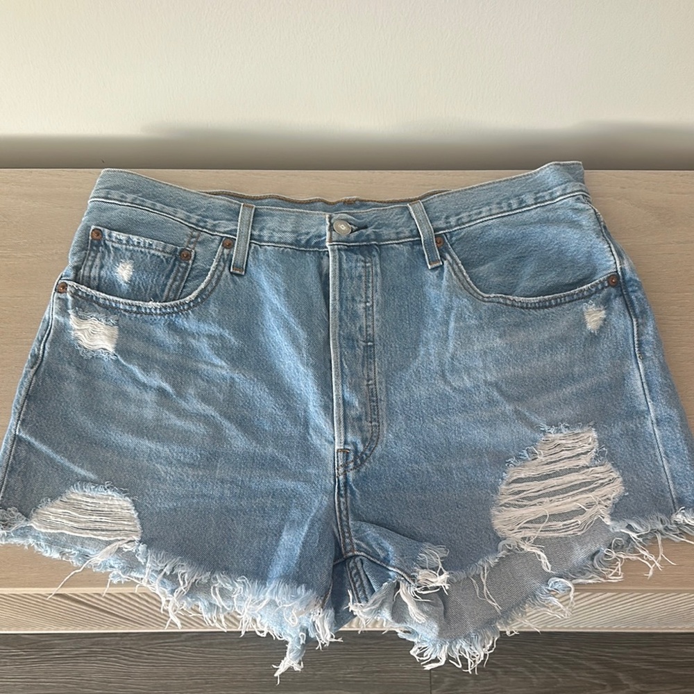 Distressed Denim Women's Shorts